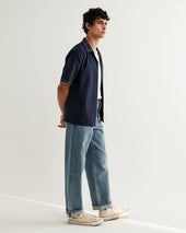 Didcot Cross Stitch Border Short Sleeve Shirt