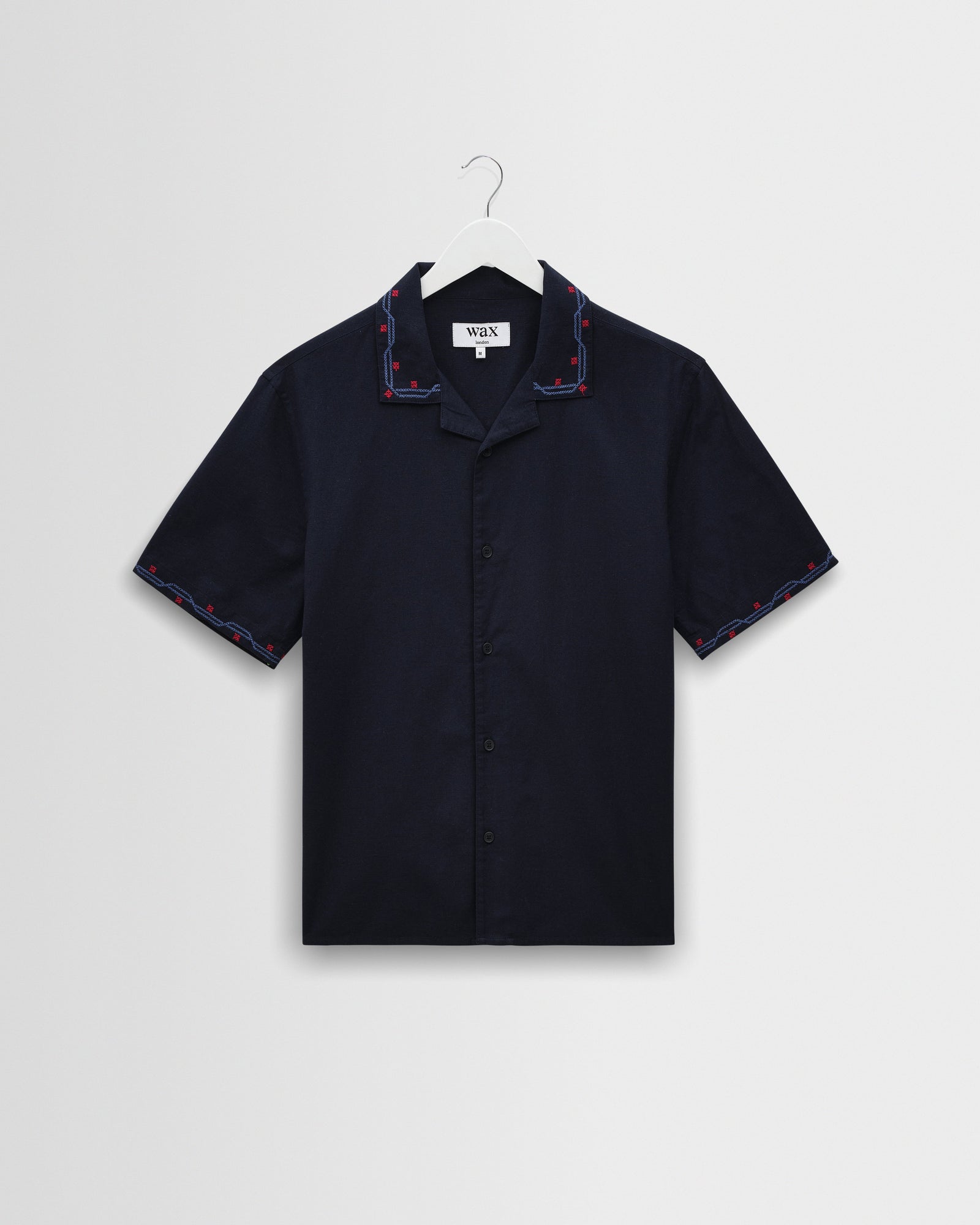 Didcot Cross Stitch Border Short Sleeve Shirt