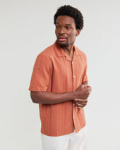 Didcot Double Weave Seersucker Short Sleeve Shirt