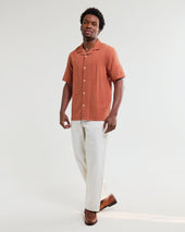 Didcot Double Weave Seersucker Short Sleeve Shirt
