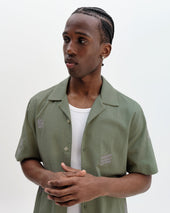 Didcot And Ecru Scribble Applique Short Sleeve Shirt