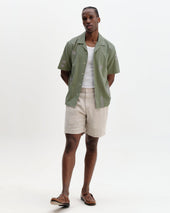 Didcot And Ecru Scribble Applique Short Sleeve Shirt
