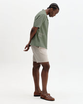 Didcot And Ecru Scribble Applique Short Sleeve Shirt