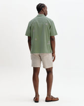 Didcot And Ecru Scribble Applique Short Sleeve Shirt