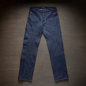 Die Hard Double Knee Straight Leg - 14oz Sky Slub Selvage Denim
