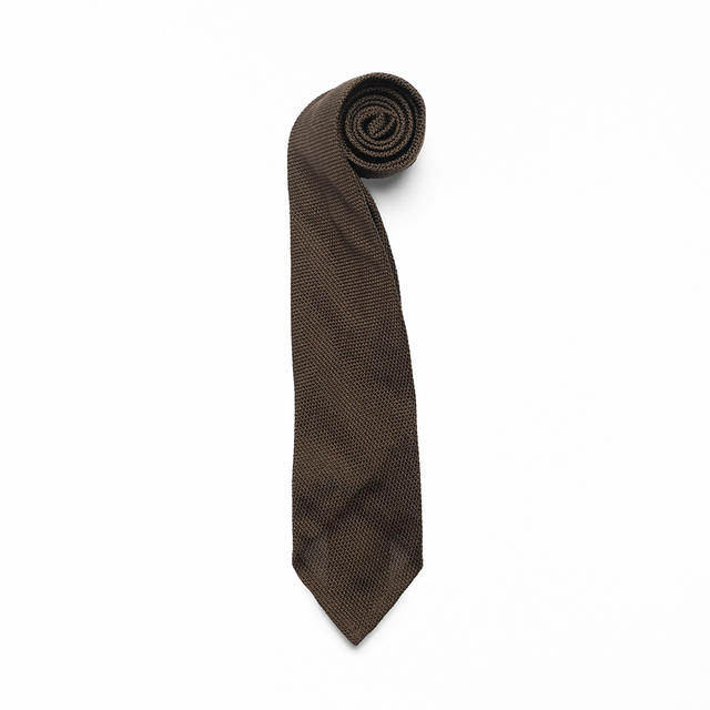 Brown Grenadine Tie