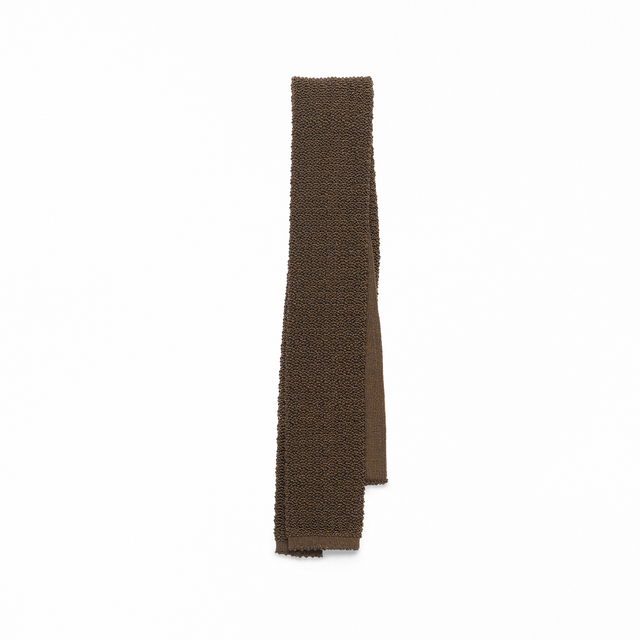 Dark Brown Knit Tie