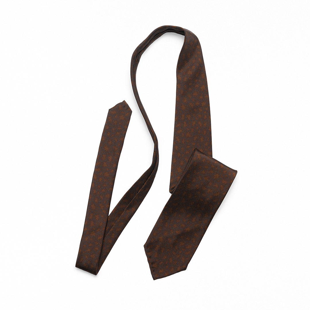 Leopard Print Tie In Cinnamon