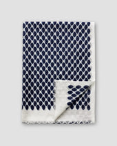Dotted cotton & linen scarf