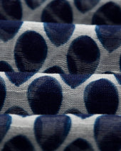 Dotted cotton & linen scarf