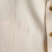 Double Breasted Linen Waistcoat