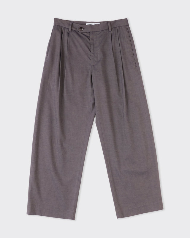 Double Pleat Trouser, Shark