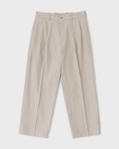 DOUBLE PLEATED TROUSERS, BEIGE