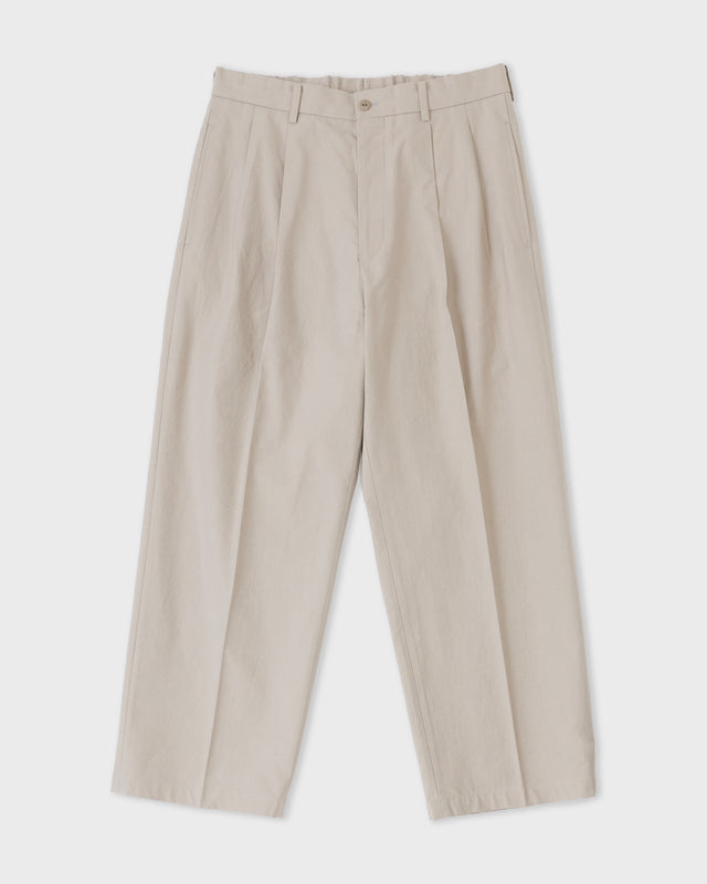 DOUBLE PLEATED TROUSERS, BEIGE