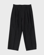 DOUBLE PLEATED TROUSERS, BLACK