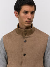 Blouson Bi Mati Re Et Gris