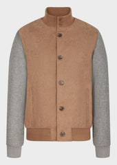 Blouson Bi Mati Re Et Gris