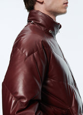 Leather Down Jacket