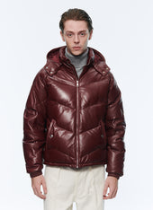 Leather Down Jacket
