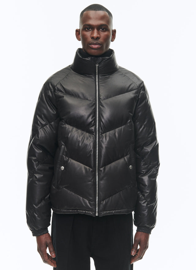 Lambskin Leather Down Jacket
