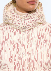 Camouflage quilted down jacket
