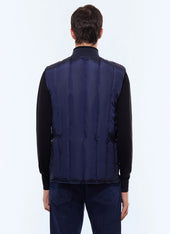 Quilted water-repellent down jacket