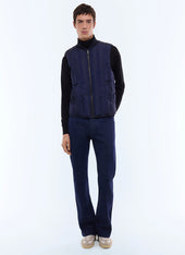 Quilted water-repellent down jacket