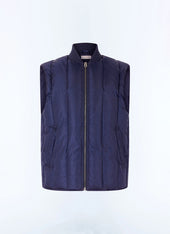 Quilted water-repellent down jacket