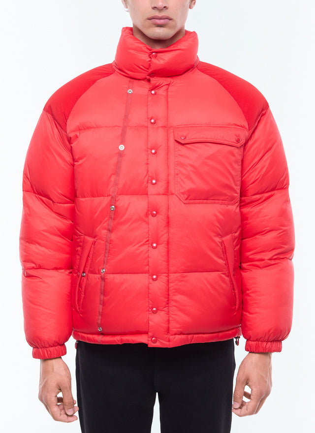 Down Jacket With Removable Mittens