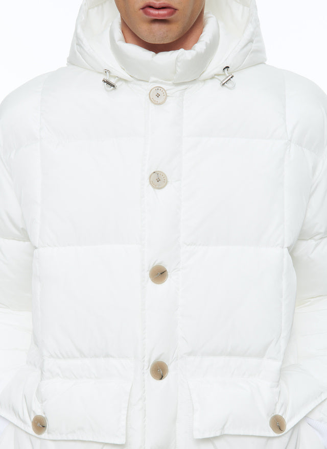 Water Repellent Down Jacket With Hood