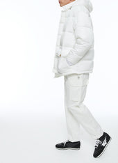 Water Repellent Down Jacket With Hood
