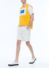 Canvas Sleeveless Down Jacket