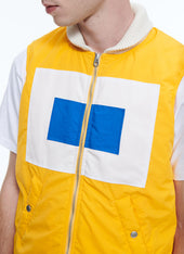 Canvas Sleeveless Down Jacket