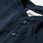 The Heavy Bag Henley in Navy