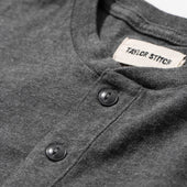 The Heavy Bag Henley In Heather Grey
