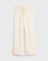 Alio Raw Silk Drawstring Trouser - Ivory