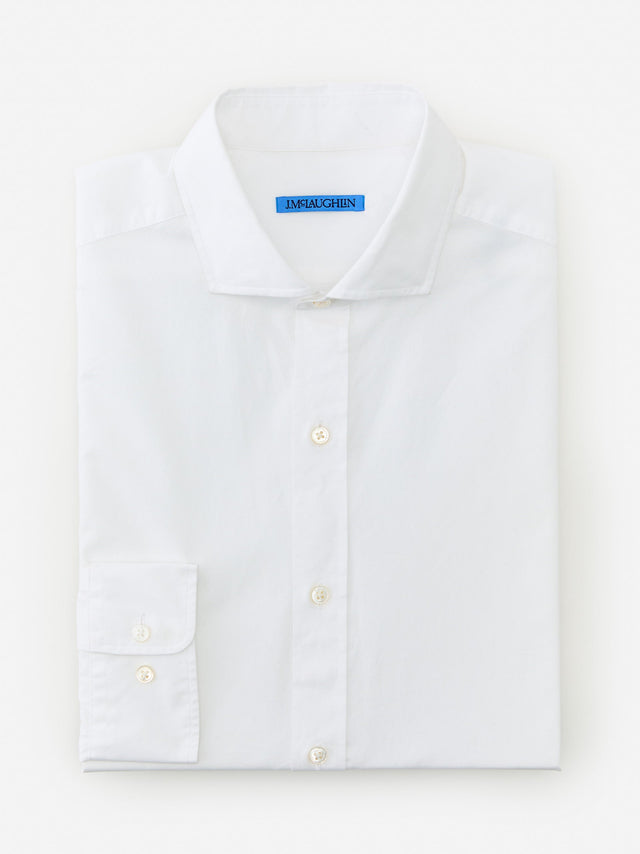 White Solid Drummond Classic Fit Shirt | Men's Shirts | J.McLaughlin