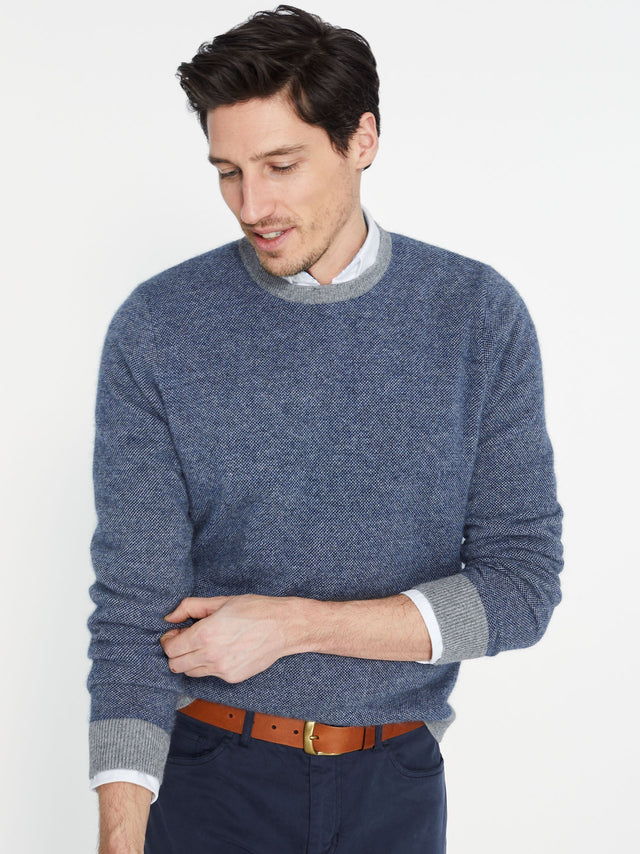 Navy/Gray Dunkeld Sweater | Men's Sweaters | J.McLaughlin