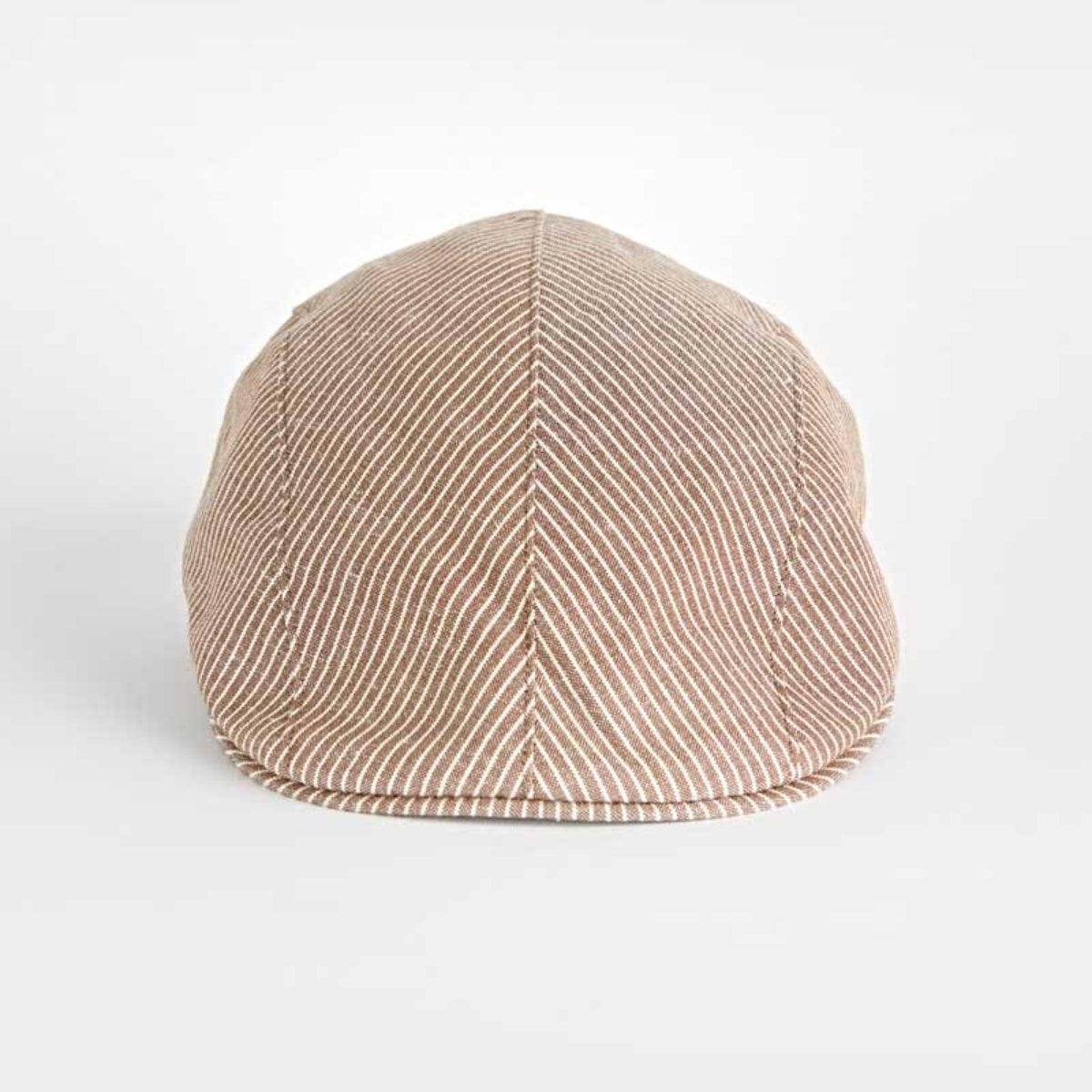 Dunn Chino Stripe Cotton Linen Roma Cap