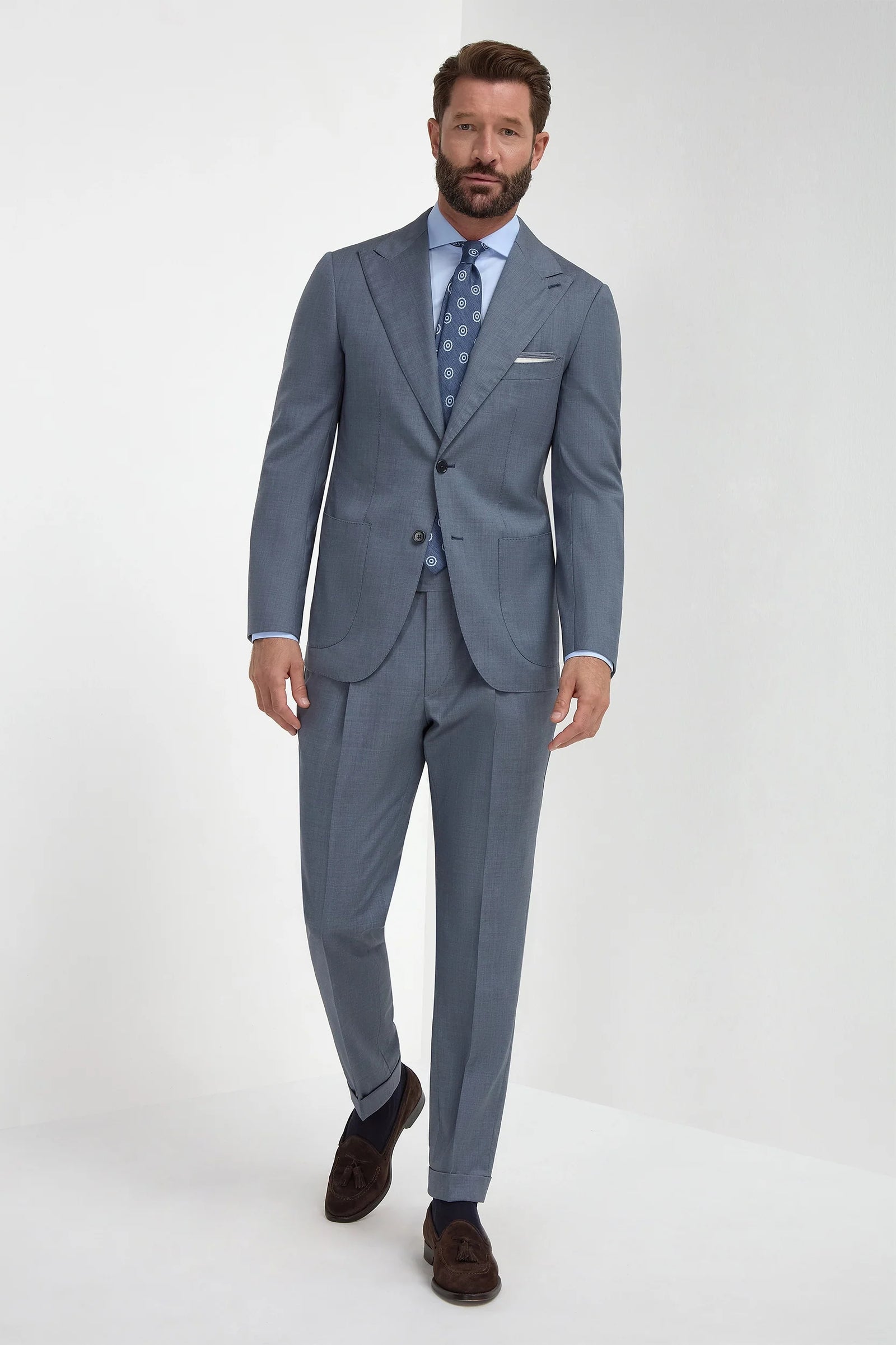 Dusty Blue Suit Made In Italy