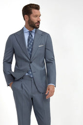 Dusty Blue Suit Made In Italy