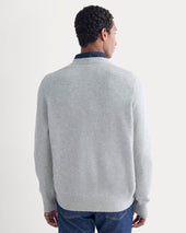 Midweight Cashmere Crew | Heathered Grey