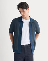 Button-Down Resort Polo | Midnight Navy/Kalamata