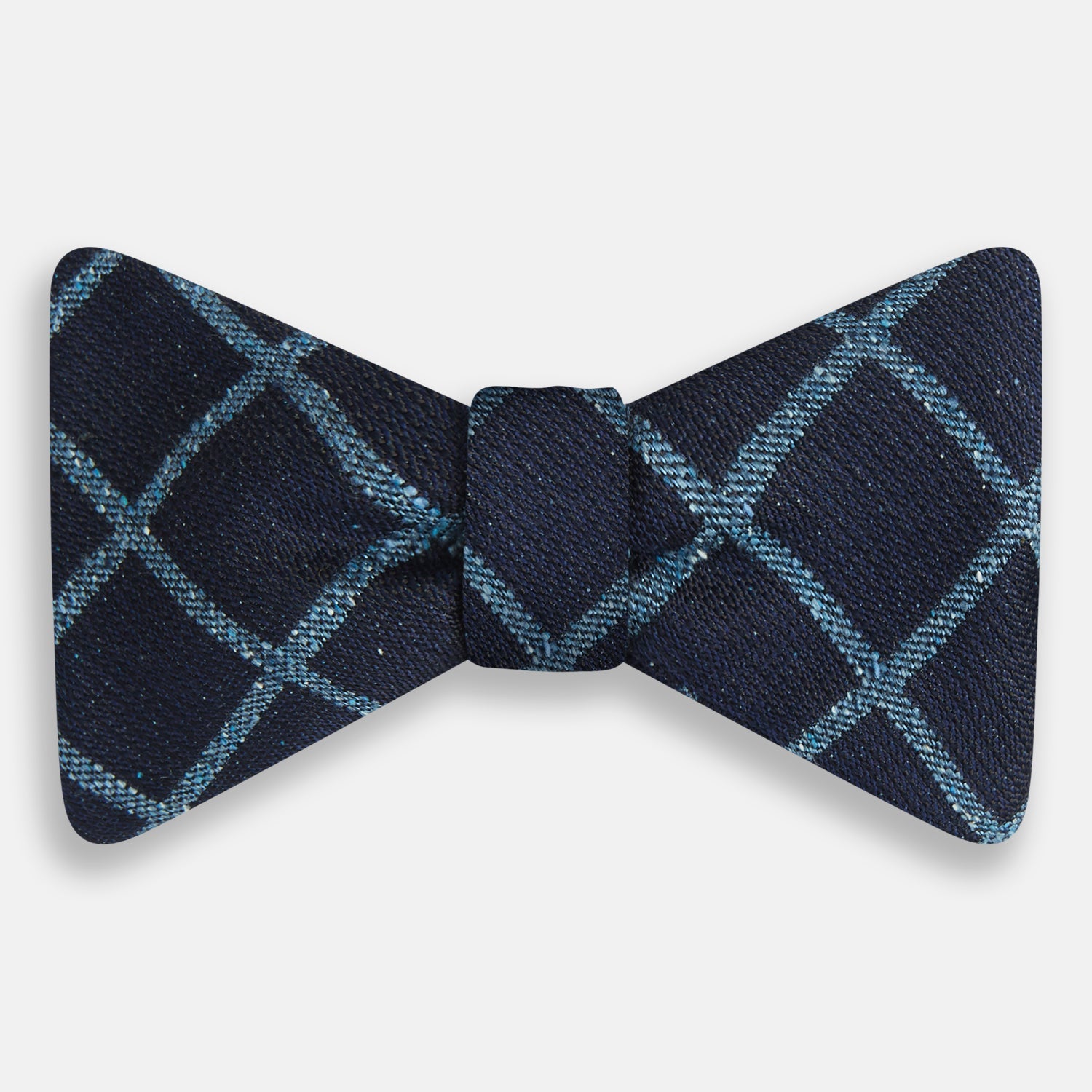 Diagonal Check Silk Blend Bow Tie