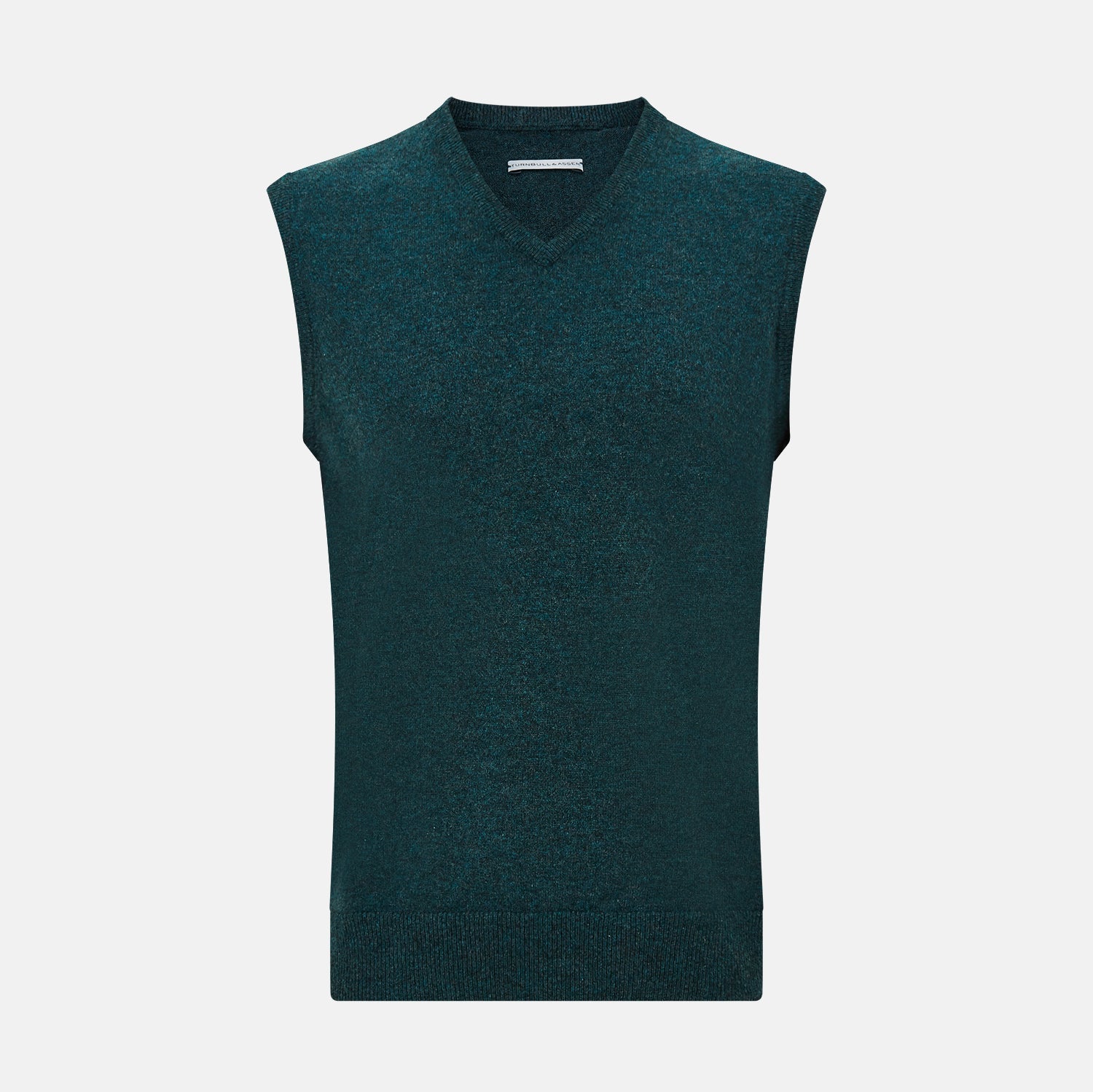 Melange V Neck Cashmere Vest