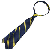 Japanese Repp Stripe Silk Tie Hand Rolled