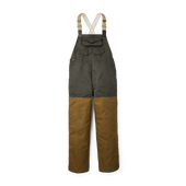 Double Hunting Bibs With Zipper - Otter Green / Dark Tan