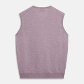 Lilac Heather Ifor Cashmere Slipover