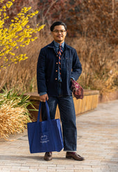 E17 Double Indigo 14.5oz Japanese Mens Chore Jacket