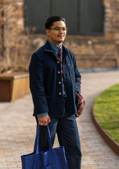 E17 Double Indigo 14.5oz Japanese Mens Chore Jacket